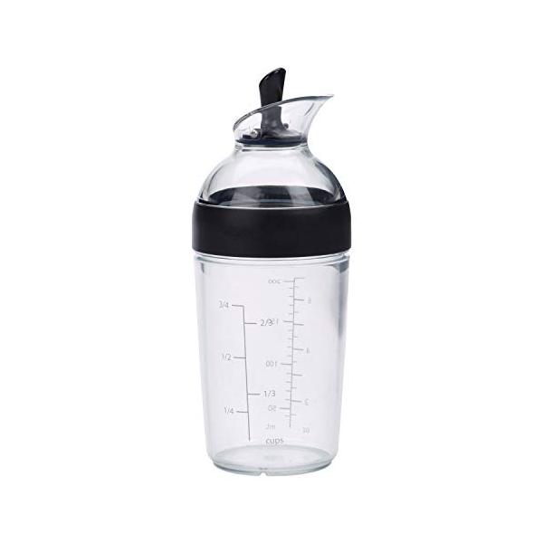 OXO ドレッシング シェーカー ボトル 200ml ブラック レシピ付