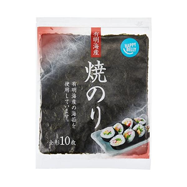 他サイト： [ブランド] Happy Belly 焼のり 有明海産 全形10枚の商品画像
