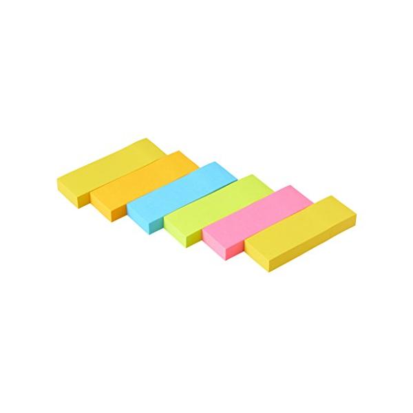 他サイト： ポストイット 付箋 強粘着 ふせん ネオンカラー 75×25mm 90枚×6冊 500-6SSAN-AMの商品画像