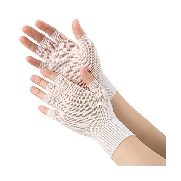 他サイト： エースグローブ インナー手袋 5双(10枚入) メッシュタイプ AG795 ホワイト フリーサイズの商品画像