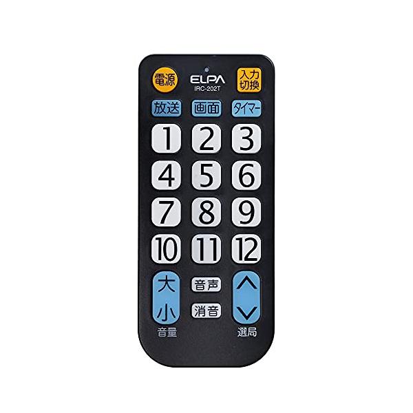 ELPA IRC-202T テレビ用リモコン エルパ (ELPA) テレビリモコン 国内主要メーカー対応 IRC-202T (BK