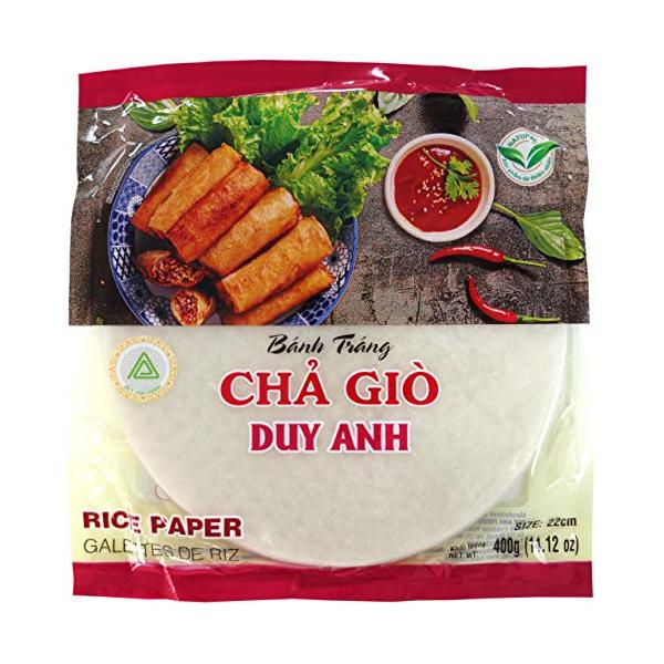 ・ 400グラム (x 1) ・・Size:400グラム (x 1)・ベトナム産ライスペーパー。サクサクの食感チャーゾー（揚げ春巻き）がご家庭で楽しめます。スイート＆サワーチリソースを付けてお召し上がりください。厚めで生春巻きにも使えます。...