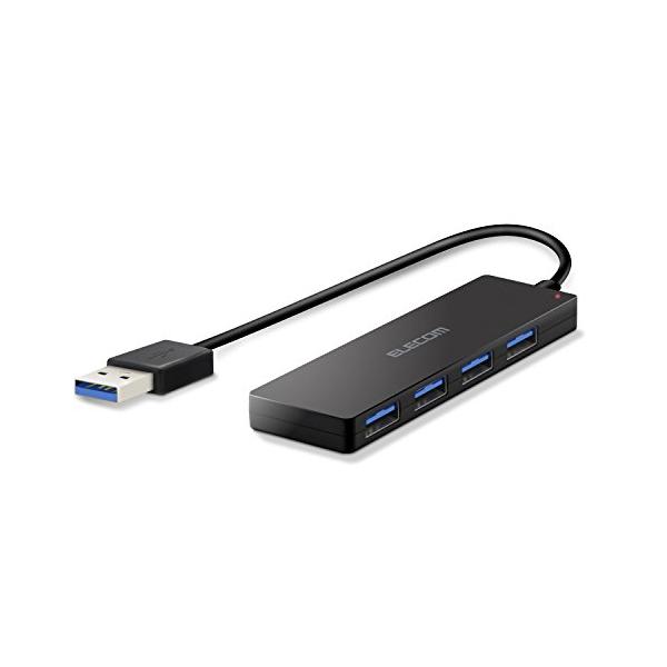 エレコム USBハブ 3.0 4ポート バスパワー【超小型・軽量設計】MacBook/Surface Pro/Chromebook他 ノートPC N