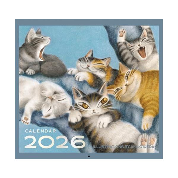 ダヤン 2026年 カレンダー 壁掛け 942099 (2025年 12月始まり)