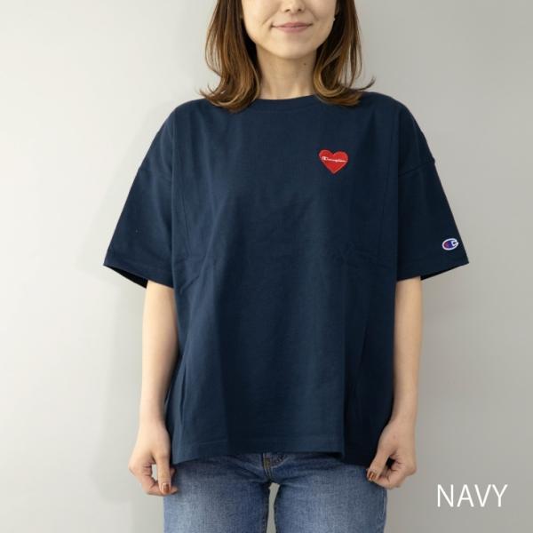 チャンピオン Tシャツ レディース 半袖 ハート刺繍 クルーネック ビッグシルエット オーバーサイズ ビッグtシャツ オーバーtシャツ 春 夏 服 ブランド Cw T302 Buyee Servicio De Proxy Japones Buyee Compra En Japon