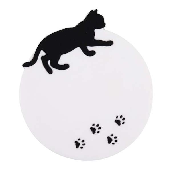 シリコンコースター 黒猫シルエット キャット ネコ 猫グッズと姫雑貨のお店オトメ日和 通販 Yahoo ショッピング