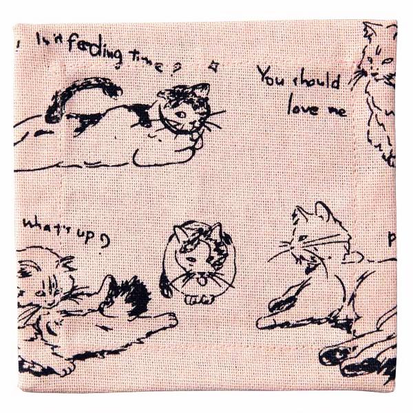 天然素材と手織りにこだわったインド綿のコースターです。日常のティータイムや友人との集まりなど、どんなシーンでも可愛さを演出します。※柄の出方に違いがありますのでご了承ください。サイズ：約10x10cm素材：綿【ゆうパケット可】