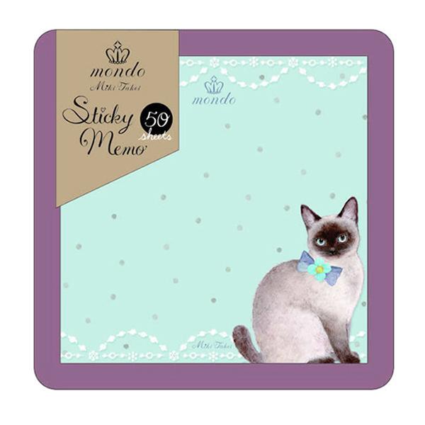 たけいみきmondo付箋 シャム猫 FS15515 ネコ キャット : 猫グッズと姫