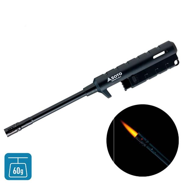 使いやすさで選ぶなら、点火部の長さがあるこちらをどうぞ。スリムなボディに、風のある日でも消えにくいターボ式の炎を搭載しました。昼間でも見やすいよう、点火後に炎が見やすいオレンジ色に変わります。風に強いターボ式ライター セイフティロック付。吊...