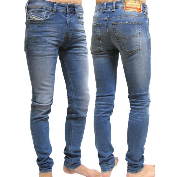 DIESEL（ディーゼル） 極細 スリムスキニー ストレッチ 控えめダメージ