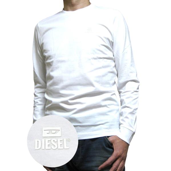 DIESEL（ディーゼル） ワンポイントロゴ スリムフィット 長袖Tシャツ