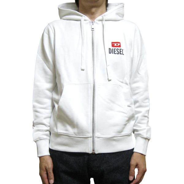 DIESEL ディーゼル ワンポイントロゴ ユニセックス ジップアップパーカー S-GINN-HOOD-ZIP A19705 RJXAP 羽織りものとしてもOK！