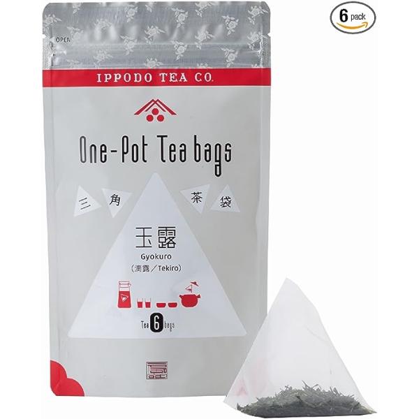 一保堂茶舗 三角茶袋 玉露6袋入 (7g×6袋) 京都寺町 大容量（1ポット用) 2025/10/01 改訂