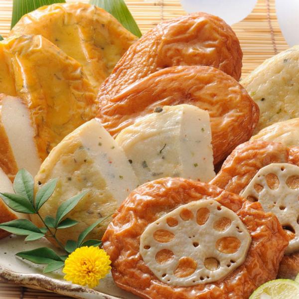 下関・唐戸市場から届く、贅沢な天ぷらの饗宴。ふっくらとした「ふぐ入天ぷら」は口の中でほろりとほどけ、濃厚な「うに入天ぷら」は旨みがじゅわっと広がります。じんわり懐かしい風味の「れんこん入天ぷら」は噛むほどに旨味が増し、ふわりと軽い「はも入天...