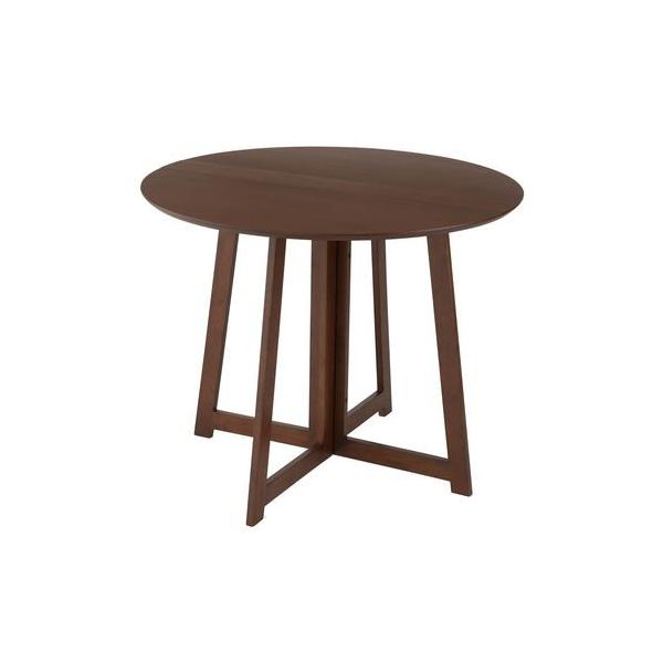 ドウシシャ 折り畳みテーブル丸形　ＢＲ/DT90R-BR ブラウン