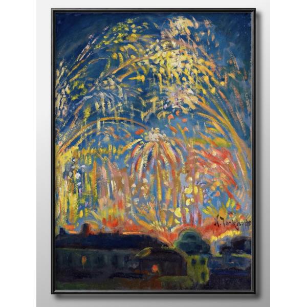 日本製 ポスター 10088 ニコラス・タルコフ Fireworks In Nice 絵画 インテリア A3サイズ アート 新築祝い ギフト 模様替え 北欧 管理ID: