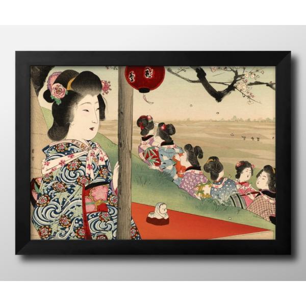 日本製 ポスター 11582山本昇雲 四季のながめ 春かすみ 絵画 インテリア A3サイズ アート 新築祝い ギフト 模様替え 北欧 管理ID:
