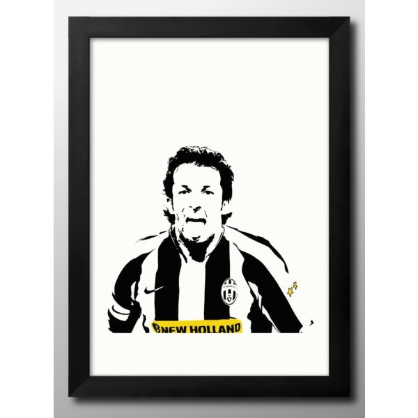 日本製 ポスター アレッサンドロ・デル・ピエロ サッカー 北欧 絵画 インテリア A3サイズ アート 新築祝い ギフト 模様替え インテリア 管理ID:14218