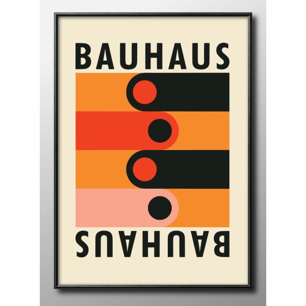 日本製 ポスター バウハウス BAUHAUS 絵画 インテリア A3サイズ アート 新築祝い ギフト 模様替え 北欧  14591