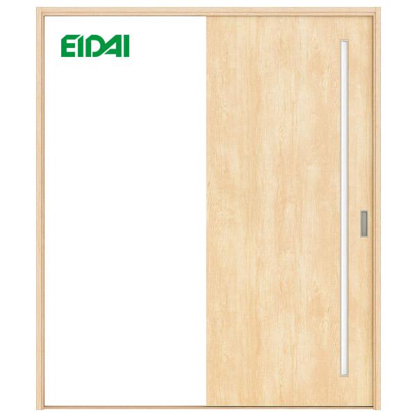 【必ず状態をご確認の上ご購入くださいませ】 EIDAI（永大） 永大産業 片引き戸セット [デザインGR・固定枠/額縁調整