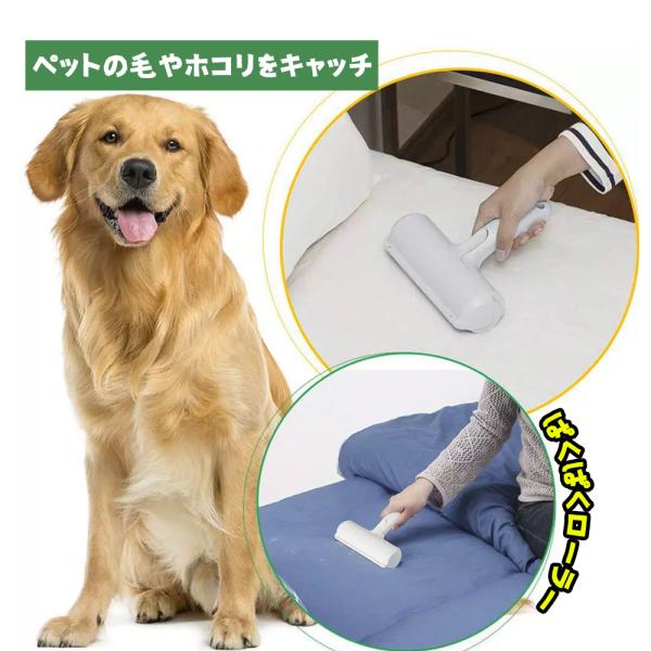 【Wローラーでお掃除力アップ】Wローラー効果で、今まで取れなかった猫砂やお菓子のくず等の小さい固形物までお掃除することができます。チケットブラシとロールタイプでごみをキャッチし、猫の毛や犬の毛を取る抜け毛掃除の効果だけでなく、カーペットにつ...