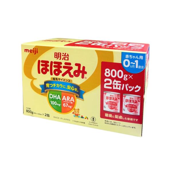 ◆【ポイント10倍】明治 ほほえみ 800gX2缶パック