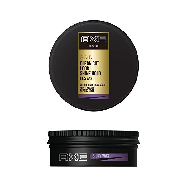 アックス ゴールド 男性用 スタイリング ワックス (超絶ホールド、ツヤ  