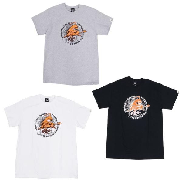 TOY MACHINE �g�C�}�V�[�� �����Y ���f�B�[�X ���j�Z�b�N�X T�V���c �J�b�g�\�[ �g�b�v�X �z���C�g �� �u���b�N �� �O���[ SKATE CYCO PT TEE