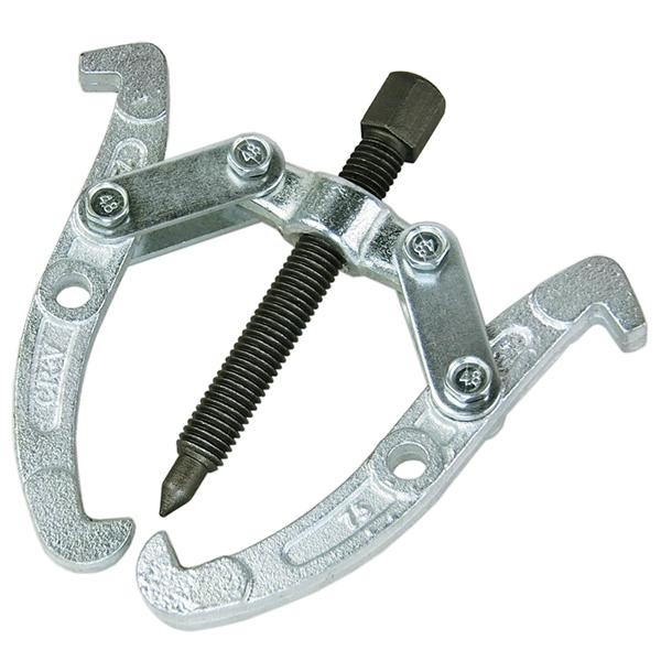 ギヤ、ベアリング、プーリーなどを引き抜く２本爪のギヤプーラーギヤーの外径、内径のどちらにでも爪を引っかけて作業出来る■仕様・使用範囲(外径)： 40〜75mm（3"）・リーチ： 65mm・爪　数： 2本・使用工具： 14mmレンチ・材　質：...