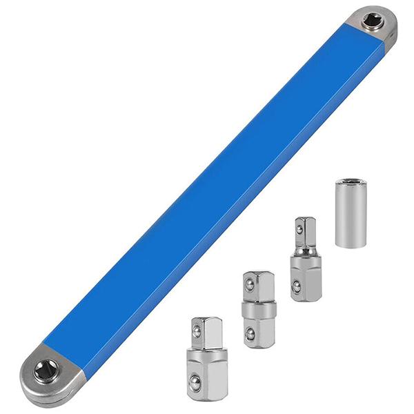 ■特徴・耐久素材: 延長レンチは優れた高炭素鋼鍛造で作られており、高強度で耐摩耗性があります。・拡張可能なデザイン: 限られたスペースで伸縮でき、ラチェットレンチの動作スペースを確保します。・小さなスイング範囲: ラチェットレンチエクステン...