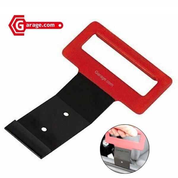 自動車のサイドガラスとドアの間に挿入して、モール（（水切りモール））を取り外すウィンドウベルトモールディングリムーバーです。■商品仕様・先端幅：56mm・全長：195mm・材質：スチール・重量：120g