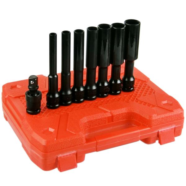 8pc エクストラロング ディープインパクトソケット 8mm〜21mm　ODGT1-T233