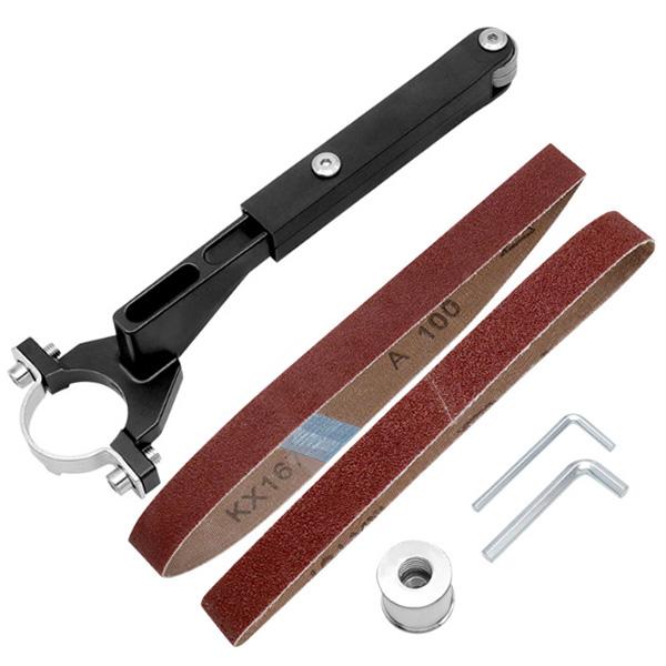 このアングルグラインダーベルトサンダーキットは、通常のアングルグラインダーをサンダーとして使用可能にする便利なツールです。厚みのある素材と双軸設計により、耐久性と安定性を兼ね備えています。DIYやプロの作業現場で、研削や研磨の効率を大幅に向...