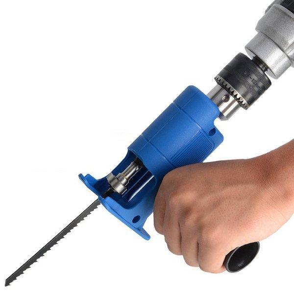 お持ちの電動ドリルにセットすれば簡易的な電動ノコギリになります。※ドリルの性能や回転数によって思うように切れない場合があります、予めご理解の上お求めください。※電気ドリルは含みません。2000RPM以上の電気ドリル速度に適しています。※厚い...