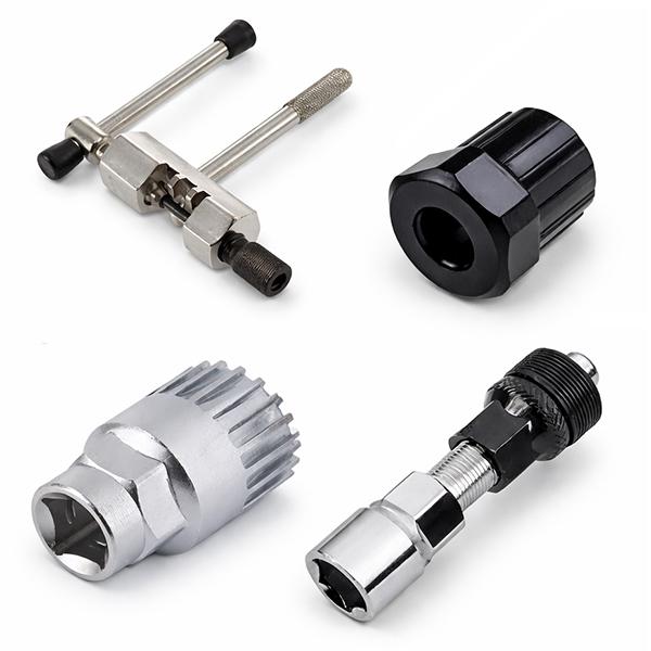 (1)コッタレスクランク抜き工具 自転車のコッタレスクランクをボトムブラケット軸(クランク軸)から取り外す専用工具です使用方法はクランクに本品を装着し、レンチでボルト部をねじ込むとクランクが抜けます ■仕様サイズ：長さ85×幅25mm重量：...