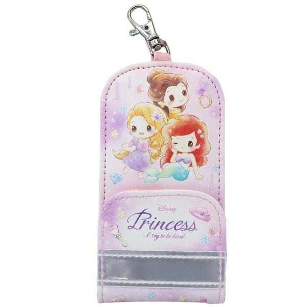 ディズニープリンセス 子供用 ランドセル キーケース 反射シート付き リール キーカバー DISNEY カミオジャパン 2021SS 入学準備 雑貨 キャラクター グッズ