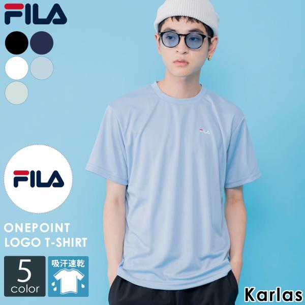 FILA - FILA フィラ テニスウェア 半袖ゲームTシャツ青 吸汗速乾 メンズM 新品 FILA フィラ ゲームシャツ レディース ウェア テニスウェア 半袖
