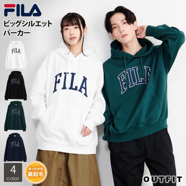 FILA♡【新品タグ付き】 2024FWストレッチ裏起毛のフーディパーカーＬ outfit-style_fh7948