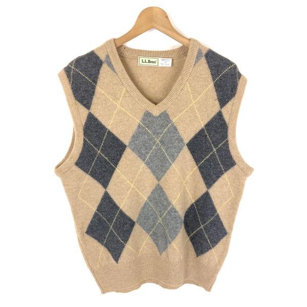 古着】 L.L.Bean エルエルビーン ニットベスト アーガイル柄