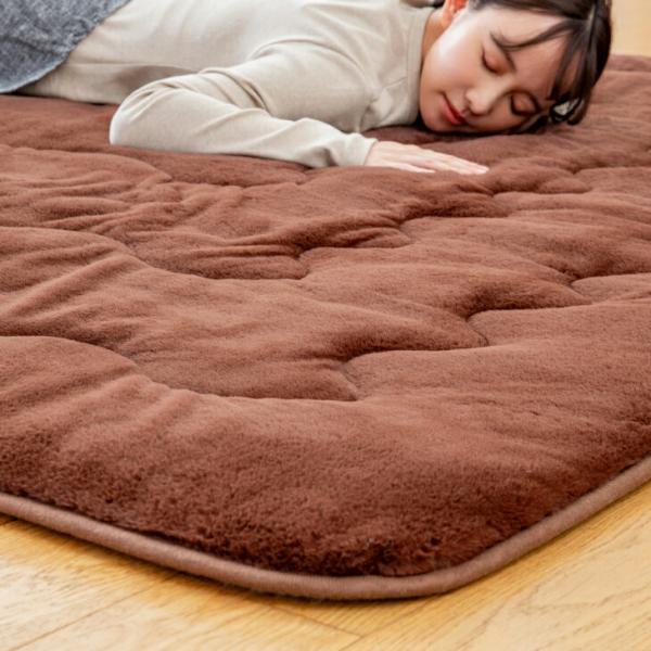 ラグ ラグマット カーペット 140×190cm あったか ふかふか 7層構造 蓄熱ラグ 抗菌 防臭 ホットカーペット対応 滑り止め加工 防寒 温活 省エネ