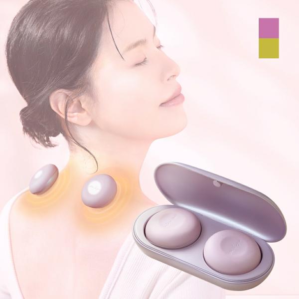 ●色/グロスピンク、マットゴールド●サイズ/約幅5×奥行5×高さ1.8cm、充電ケース：約幅13.6×奥行6.4×高さ3.5cm、電源コード：約80cm●重さ/温灸本体：約31g（1個）、充電ケース：約82g（アダプター含まず）●素材/本体...