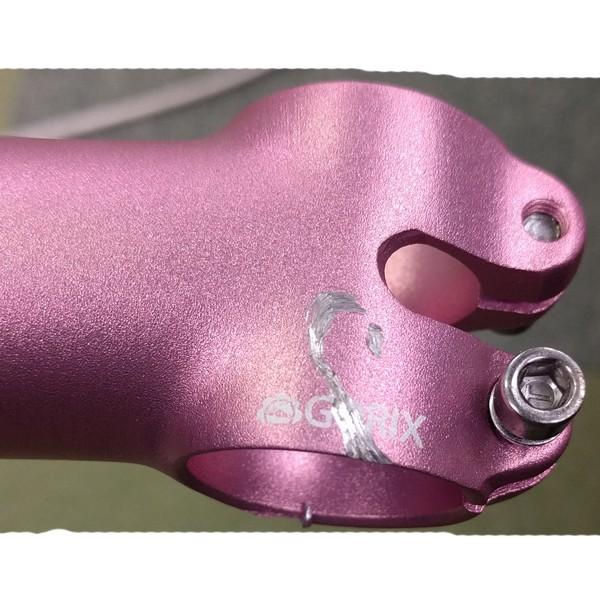訳あり】 超軽量ステム ピンク 自転車ステム 31.8mm 6° 2G-GAIN 
