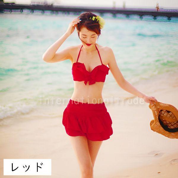 レディース水着 フリル ビキニ ミニスカート 無地 3点セット ミニスカート レッド 赤 ピンク ホワイト 白 体型カバー シンプル 大人 オトナ フリルビキニ Buyee Buyee Japanese Proxy Service Buy From Japan Bot Online