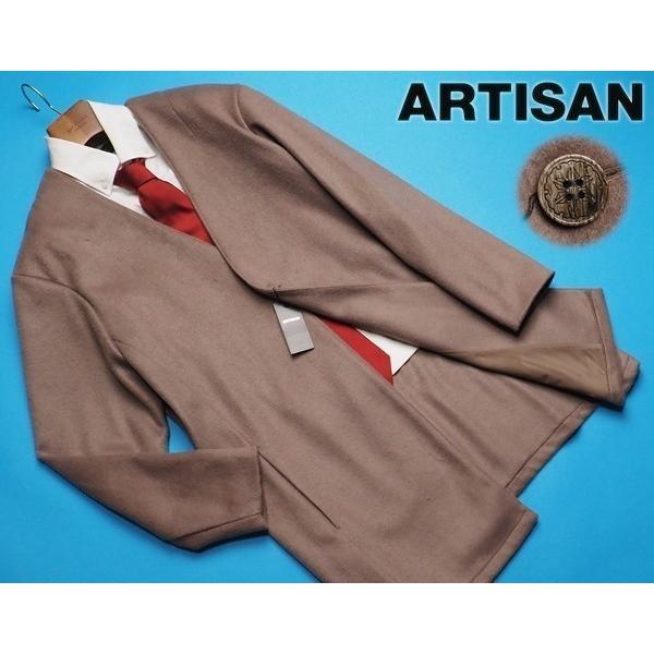 ARTISAN 新品定価4.2万円 アルチザン 日本製 刻印水牛釦 カラーレス 