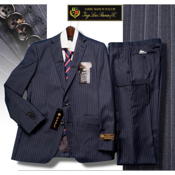 トゥモローランド スーツ上下 ストライプ ロロピアーナ メリノ クリーニング済 Loro Piana（ロロピアーナ） 新品12.9万円 大手百貨店扱い 春秋