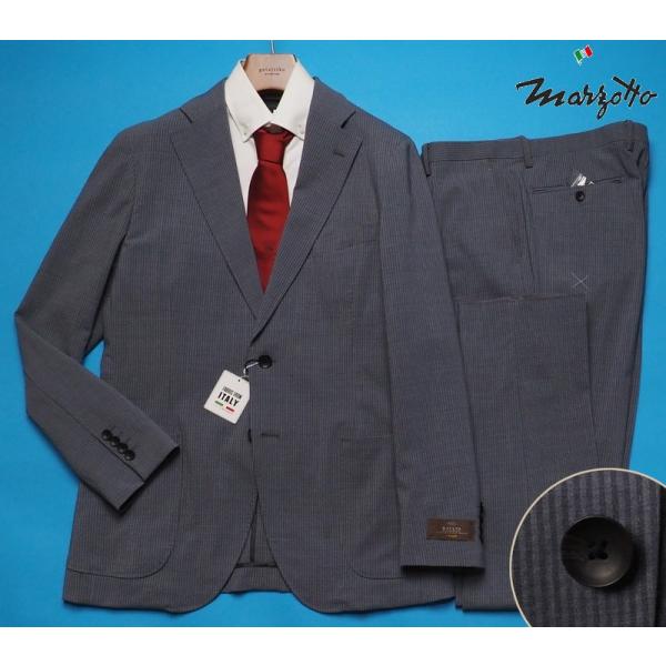 新品8.6万円 大手百貨店扱い 春夏　マルゾット セットアップ スーツA5黒 新品8.6万円 大手百貨店扱い 春夏『MARZOTTO マルゾット イタリア製