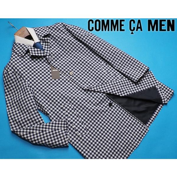 COMME CA MEN 新品定価5.8万円 コムサメン 春先最旬 ギンガムチェック