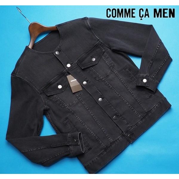 COMME CA MEN（コムサメン） 新品 定価4.2万円 岡山デニム ノーカラー 