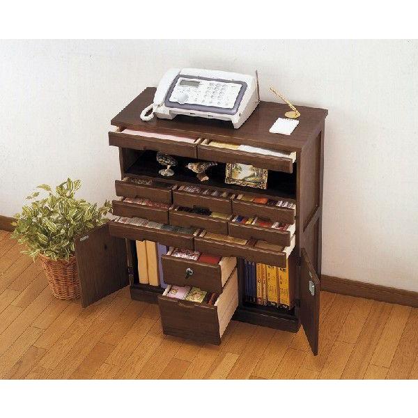 桐製 引き出したくさんチェスト 72cm幅 鍵付 キャスター付き 3273 木製アウトレット再生工場 通販 Yahoo ショッピング