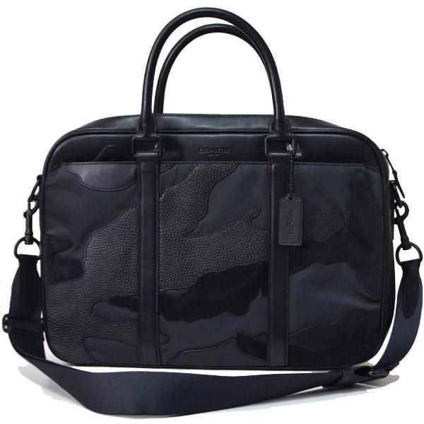 strong ⭐️COACH コーチ　ビジネスバッグ　迷彩柄　ビジネス COACH（コーチ） バッグ メンズ レザー スエード ナイロン